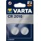 Pile bouton au lithium, batterie Varta CR 2016, IEC CR2016, remplace aussi DL2016, 3V blister de 2 pices