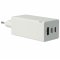 Chargeur PPS  3 ports USB-C Power Delivery avec 2x USB-C, 1x USB-A / Adapt er 65W GaN Blanc