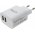 Powery Adaptateur multicharge avec 2 prises USB 2.4A Blanc