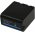 Batterie d'alimentation pour camra vido professionnelle JVC GY-HM200 / type SSL-JVC 75 avec USB