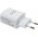 Powery Adaptateur multicharge avec 2 prises USB 2.4A Blanc