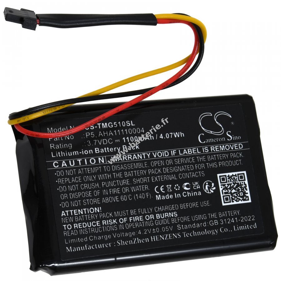 Batterie VFAD 1100mAh Pour Tomtom Go 5000/6000/6200 - Avec Kit Outils - Remplacement Facile