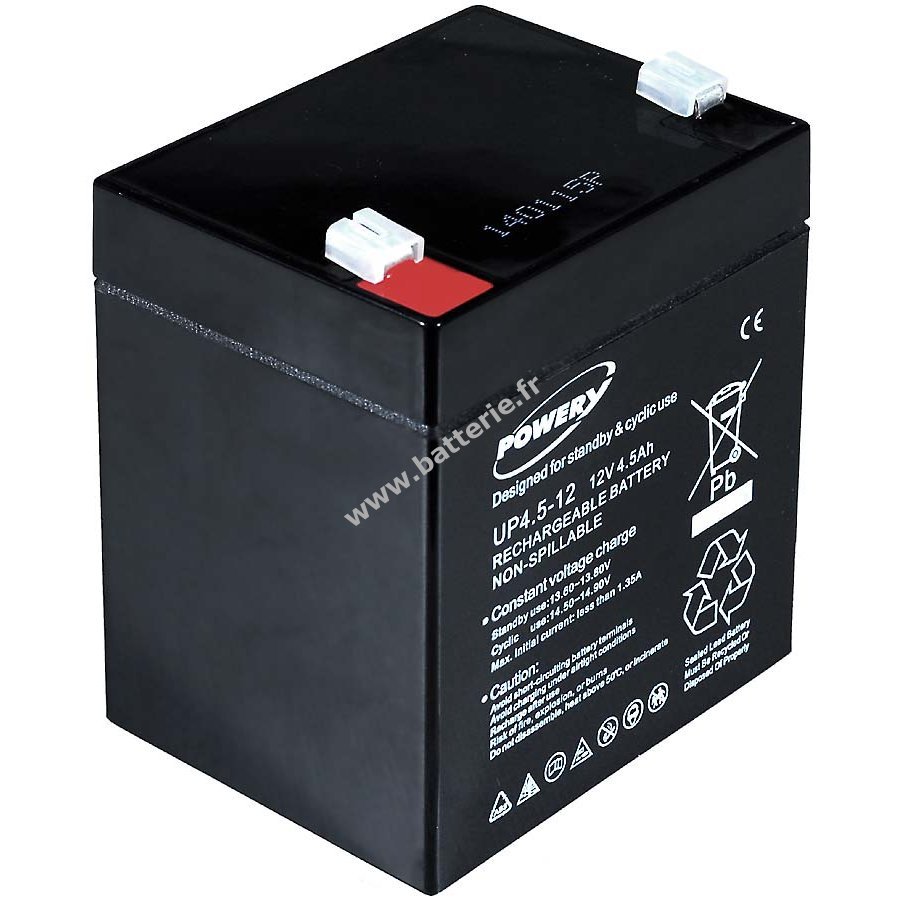Batterie Gel Plomb 12V 7.2Ah Pour Onduleur APC RBC2 - Sans Entretien, Rechargeable | Alimentation De Secours