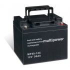 Batterie plomb-acide  (multipower)  dcharge profonde pour chaise roulante lectrique Bischoff & Bischoff Triplex