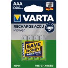 Varta Alimentation Pile Ready2Use Micro AAA HR03 LR03 Blister de 4 1000mAh