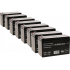 Batterie de rechange (multipower) pour UPS APC Smart-UPS XL 3000 RM 3U / type RBC12 et autres 12V 7Ah (remplace 7,2Ah)