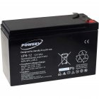 Powery Batterie plomb-gel 12V 9Ah (remplace également 7,2Ah / 7Ah)