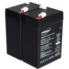 Batterie gel-plomb pour Panasonic LC-R064R5P 6V 5Ah (remplace 4Ah 4,5Ah)