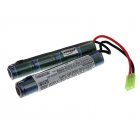 Batterie pour armes soft air 9,6V-1500mAh (4 + 4 cellules en ligne)