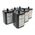 Bloc batterie 4R25 6V Nissen pour lampe de chantier, lumire clignotante, ensemble de 6