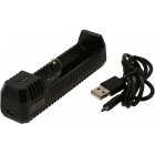 Chargeur USB Nitcore UI1 pour batteries Li-Ion, courant de charge jusqu' 800mA