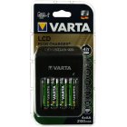 Varta Chargeur enfichable avec écran LCD et USB comprenant 4x Varta AA batteries rechargeables R2U 2100mAh