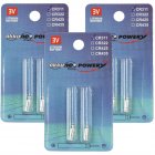 6x pile bton, pile stylo CR311 pour par exemple les cannes  pche, indicateur de morsure lithium 3x2 blisters