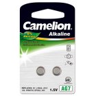 Camelion Batterie bouton 395 LR57 LR926 LR927 AG7 Blister de 2