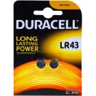 Duracell Pile bouton LR43 LR1142 AG12 V12GA blister de 2