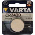 Pile bouton au lithium Pile Varta électronique CR2430 3V 1er blister