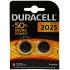 Pile bouton au lithium Duracell CR2025 DL2025 Blister de 2 pices