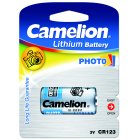 Photo Batterie Camelion CR123 / CR123A / EL123A / DL123A / CR17345 / CR17345 / 1 pcs. blister Photo Batterie Camelion CR123 / CR123A / EL123A / DL123A / CR17345 / CR17345 / 1 pcs. blister