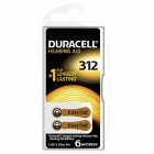 Duracell Pile pour appareil auditif 312AE / AE312 / DA312 / PR41 / PR736 / V312AT Blister de 6