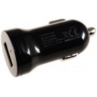 Chargeur de voyage pour voiture 12-24V à 1x USB 1000mA Noir