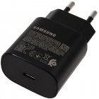 Chargeur rapide Samsung 25W EP-TA800, noir, Samsung Galaxy A80 Chargeur rapide Samsung 25W EP-TA800, noir, Samsung Galaxy A80