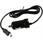 Powery Câble de chargement de voiture pour systèmes de navigation avec antenne TMC intégrée 12-24V à 1x Mini-USB 1000mA