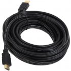 Câble HDMI haute vitesse avec prise standard (type A) 10m, noir, connecteurs dorés