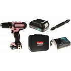 Makita Jeu de forets  percussion rechargeables HP 331DSAP1 Pink 12V, 24W, avec sac de transport et mches